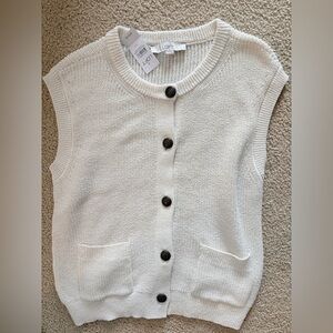 LOFT Cream Knit Sweater NWT